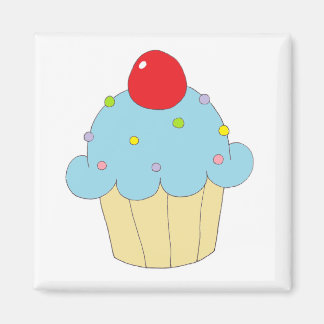 Íman Cupcake azul