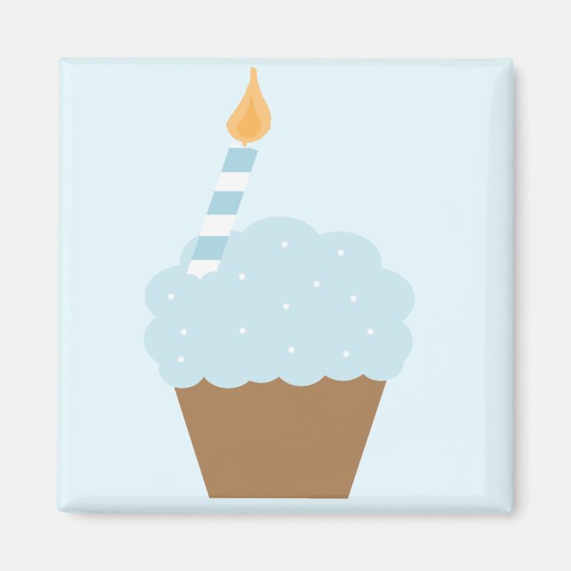 Íman Cupcake azul (Frente)
