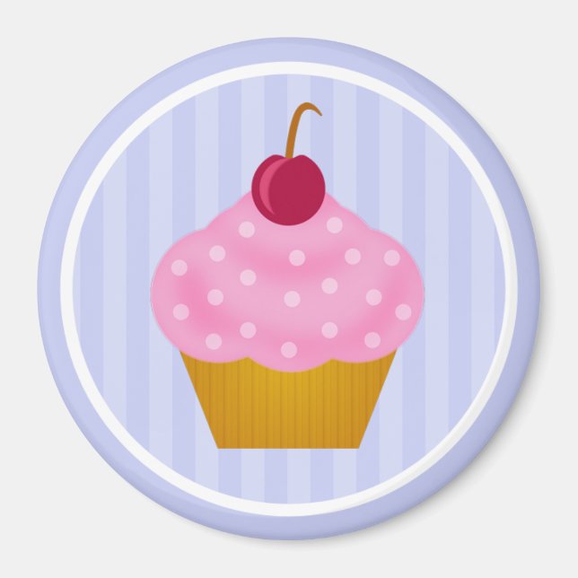 Íman Cupcake Cherry Magnet (Frente)