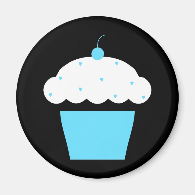 Íman cupcake de cereja (Frente)