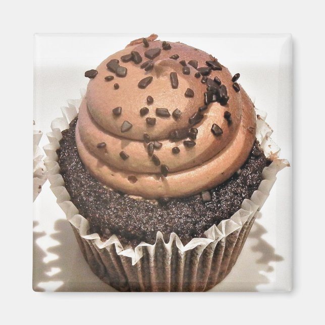 Íman Cupcake de chocolate (Frente)
