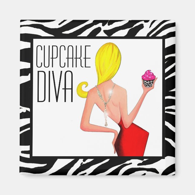 Íman "Cupcake DIVA" (Frente)