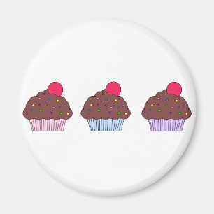 Íman Cupcake do chocolate