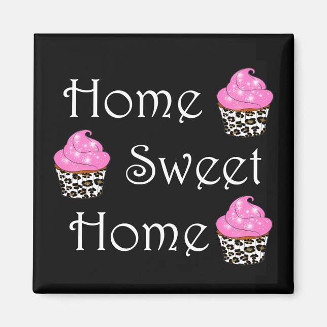 Íman Cupcake "Home Sweet Home" (Frente)