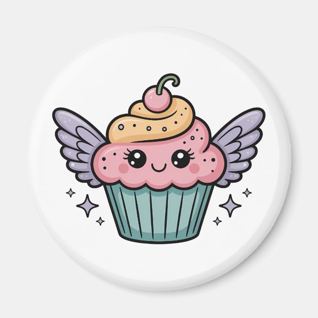 Íman Cupcake Kawaii (Frente)