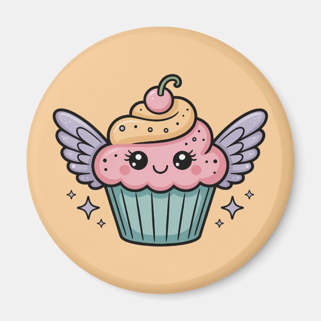 Íman Cupcake Kawaii (Frente)