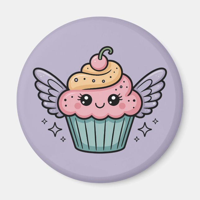 Íman Cupcake Kawaii (Frente)