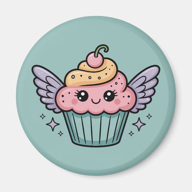 Íman Cupcake Kawaii (Frente)