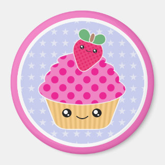 Íman Cupcake Kawaii Strawberry Magnet
