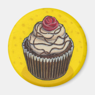 Íman Cupcake no amarelo