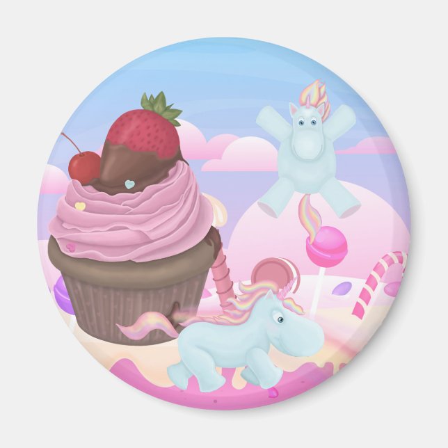 Íman Cupcake Pooping Unicorns (Frente)