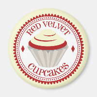Cupcake Red Velvet Magnet