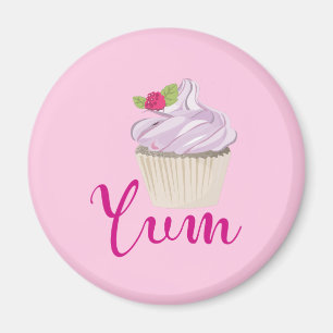 Íman Cupcake Rosa Sonhento com Yum Framboesa!