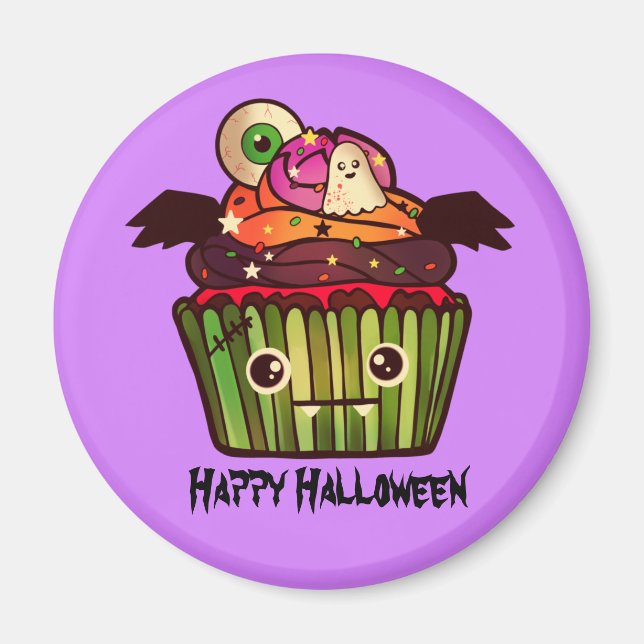 Íman Cupcake Spooky Halloween (Frente)