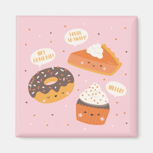 Íman Cupcake, torta e rosquinha