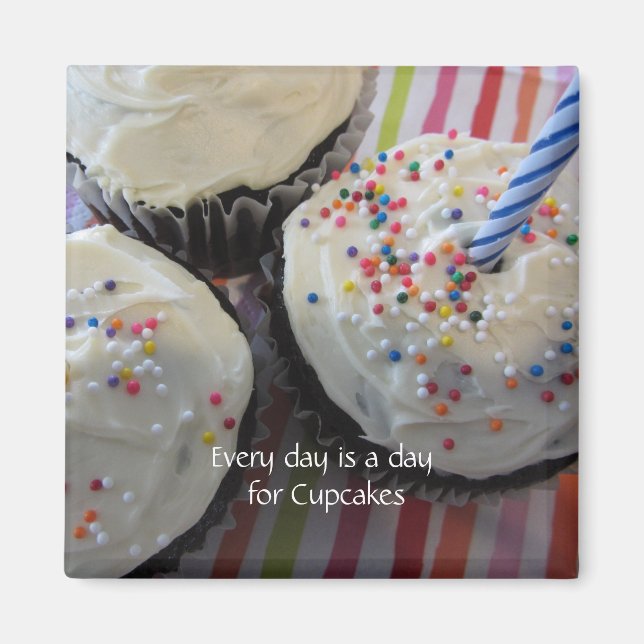 Íman Cupcakes com Dito Fofo (Frente)