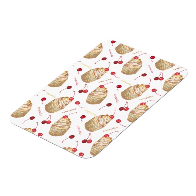 Íman Cupcakes de aquarela (Left Side)