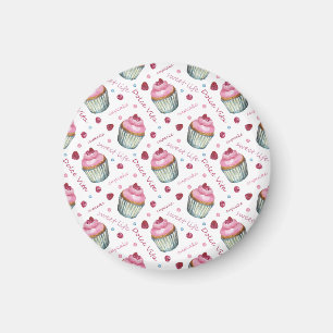 Íman Cupcakes de aquarela