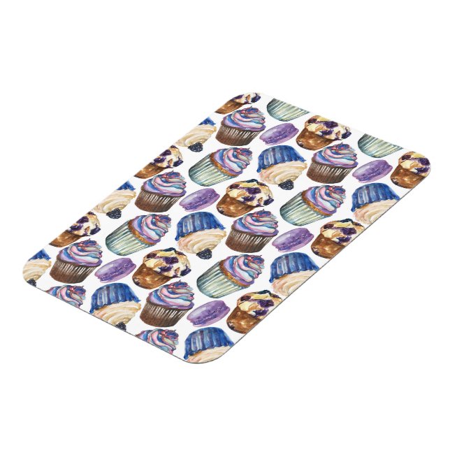 Íman Cupcakes de aquarela (Left Side)