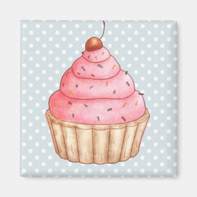 Íman Cupcakes de bolos (Frente)