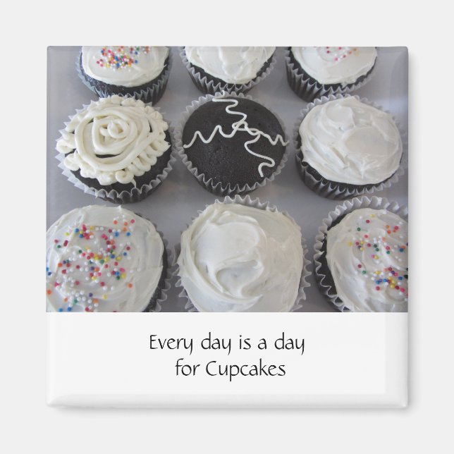 Íman Cupcakes Elegantes Com Dito (Frente)