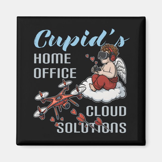 Íman Cupid’s Home Office, Drone Valentine’s Day (Frente)
