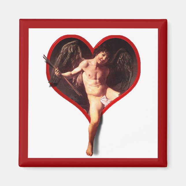 Íman Cupido de Caravaggio (adicione seu texto) (Frente)