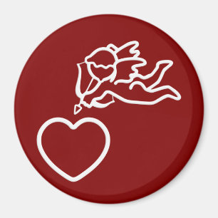 Íman Cupido Gira ímã personalizado