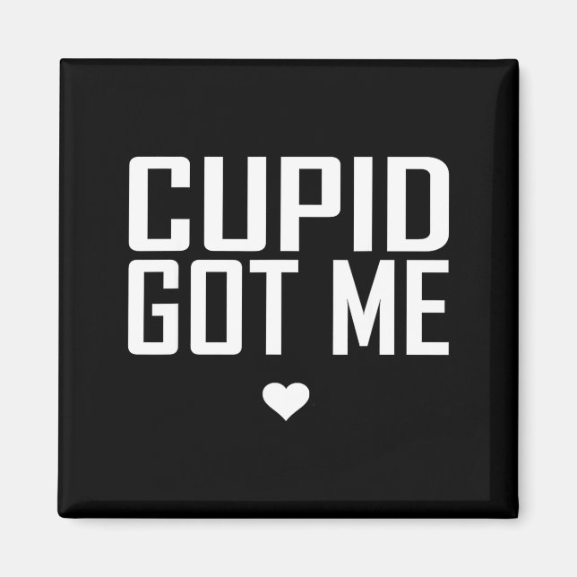 Íman Cupido Me Pegou Romance Fofo Querubim Presente de  (Frente)