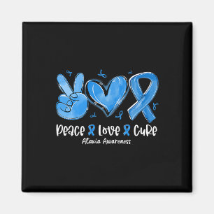 Íman Cura Paz Amor Fita Azul Conscientização Ataxia