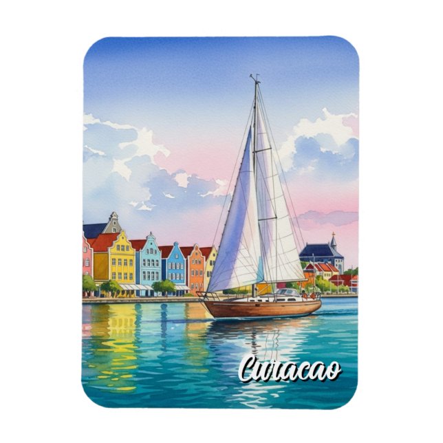 Íman Curaçao Caribe Holandês (Vertical)