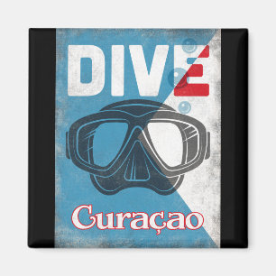 Íman Curaçao Vintage Scuba Diving Mask
