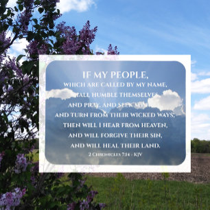 Íman Curar sua terra, se minhas Pessoas, 2 Crônicas 7:1