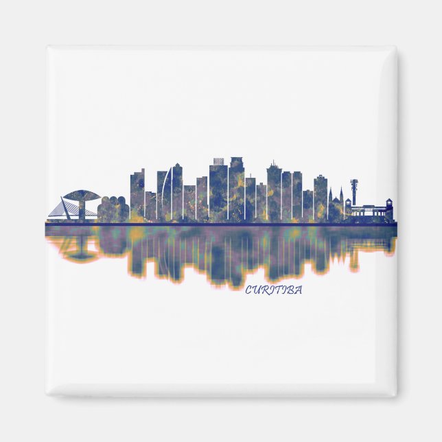 Íman Curitiba Skyline (Frente)