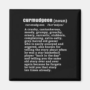Íman Curmudgeon (versão bysketbyll) Diversão Cidadão Ma