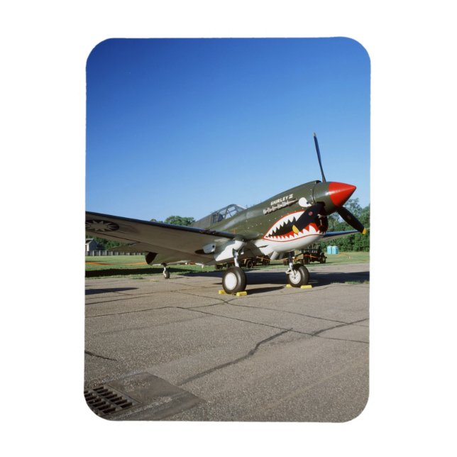 Íman Curtiss P-40 Warhawk, no CAF Air Show de Minnesota (Vertical)