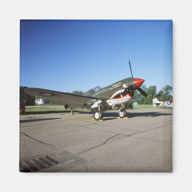 Íman Curtiss P-40 Warhawk, no Minnesota CAF Air Show (Frente)