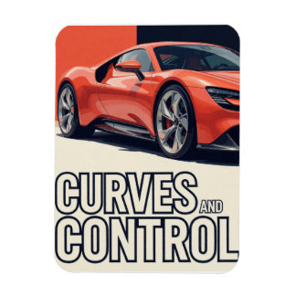 Íman 🧡 Curvas de Carro Esportivo e Controle 