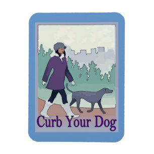 Íman Curve seu cão, adicione texto