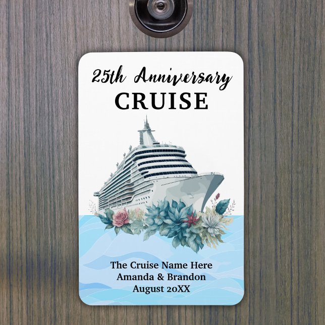 Íman Custom 25th Anniversary Cruise Cabin Door (Custom 25th Anniversary Cruise Cabin Door Magnet
)