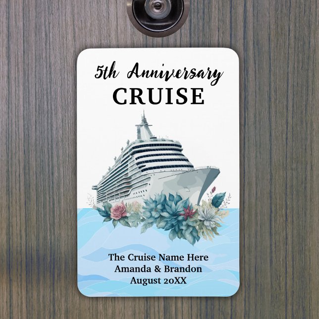 Íman Custom 5th Anniversary Cruise Cabin Door (Custom 5th Anniversary Cruise Cabin Door Magnet
)
