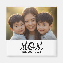 Custom Mom Established Modern Script Photo