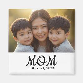 Íman Custom Mom Established Modern Script Photo
