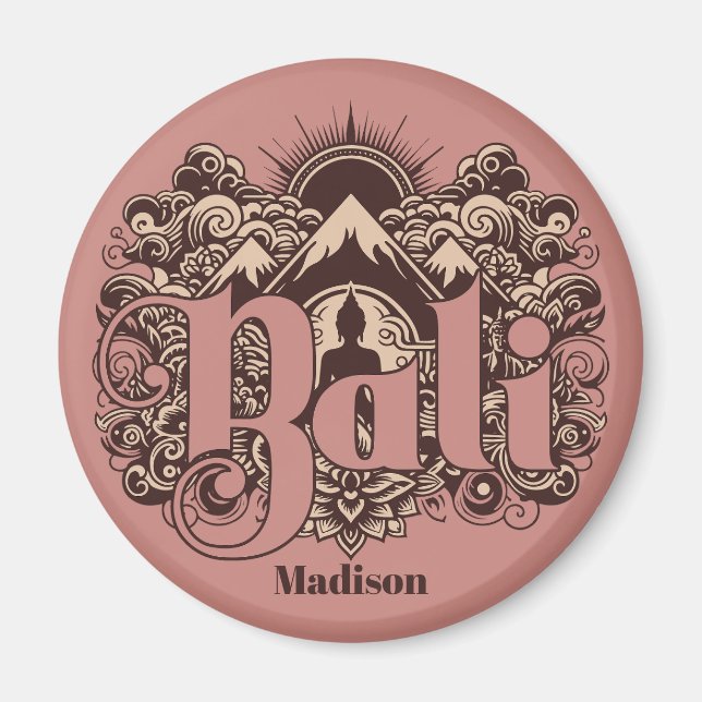 Íman Custom Name Bali (Frente)