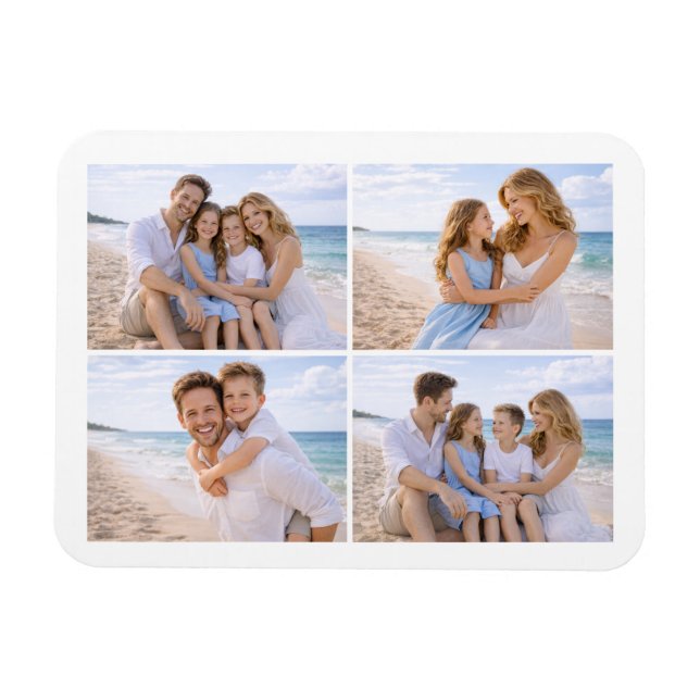 Íman Custom Personalized Family Photo (Horizontal)