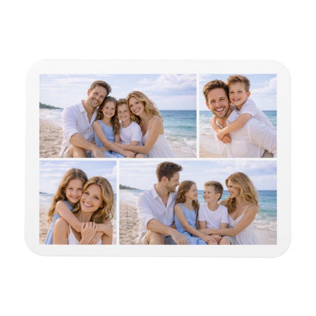 Íman Custom Personalized Family Photo (Horizontal)