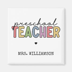 Íman Custom Preschool Teacher Personalized Gifts