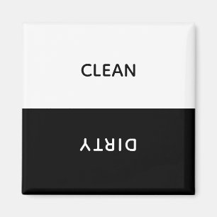 Íman Customizable Clean Dirty Dishwasher Sign Magnet