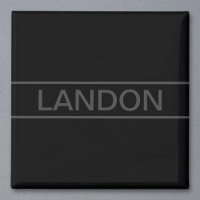 Customizable Text | Bold Modern Black & Dark Grey