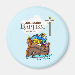 Íman Customizável, a arca de Noah do baptismo do bebé